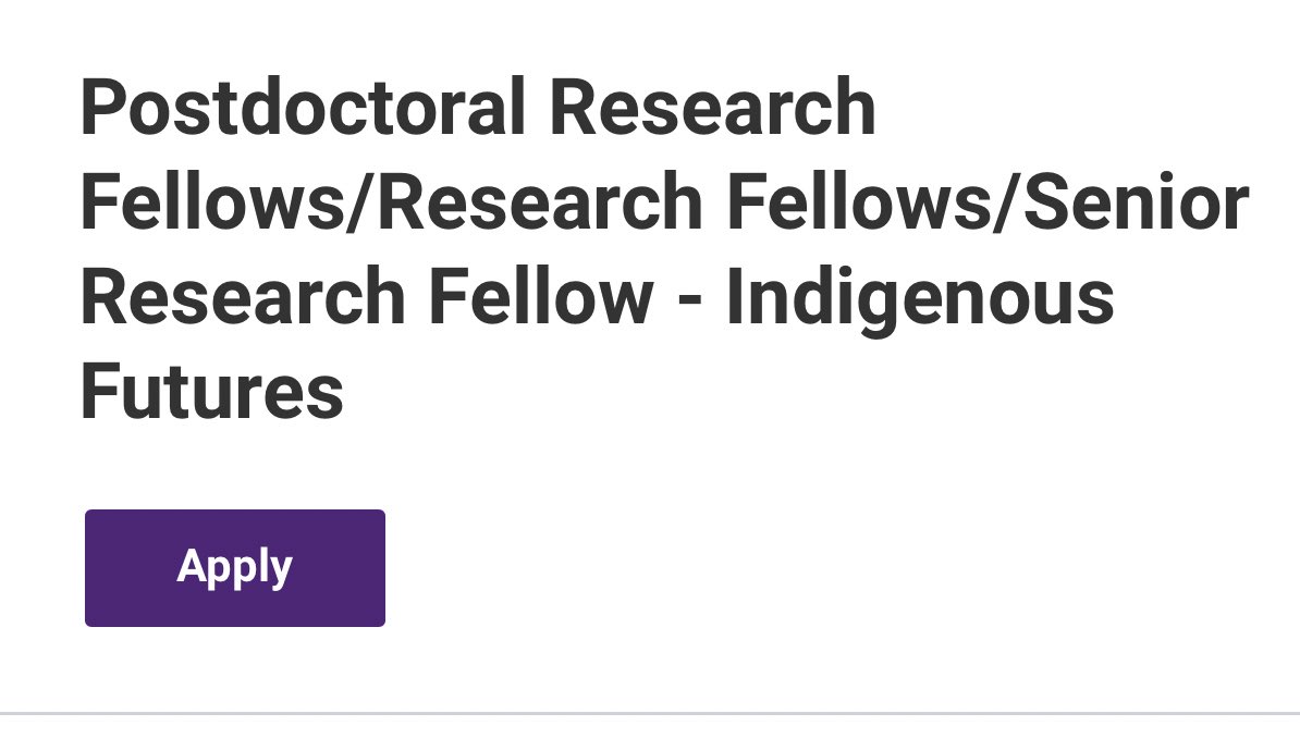 #Vacancies. Multiple roles, @arc_gov_au Centre of Excellence for Indigenous Futures, Uni of Queensland - uq.wd3.myworkdayjobs.com/en-US/uqcareer… Have a look! Closes 14 February!
