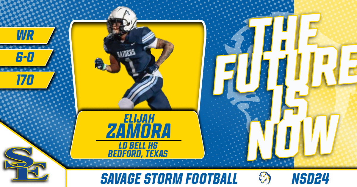 Welcome @Elijah1Zamora to the Savage Storm family! 🎥 tinyurl.com/yzuk7eaa #GoSoutheastern | #StormChaSE | #NSD2024