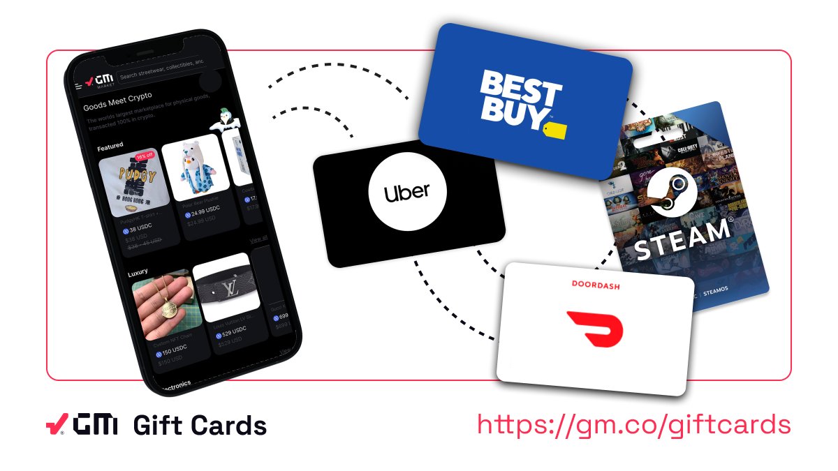A gift card for every occasion - explore the range and shop with crypto on gm.co 🛍️

gm.co/journal/buy-di…