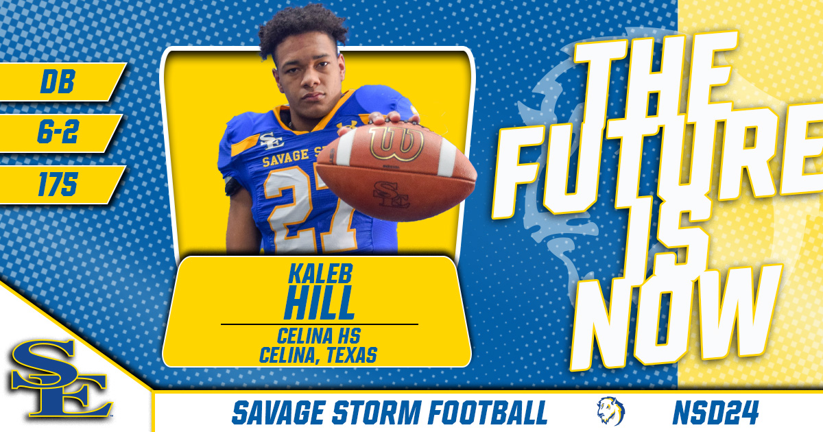 Welcome @KALEBHILL27 to the Savage Storm family! 🎥 tinyurl.com/bdhujckt #GoSoutheastern | #StormChaSE | #NSD2024