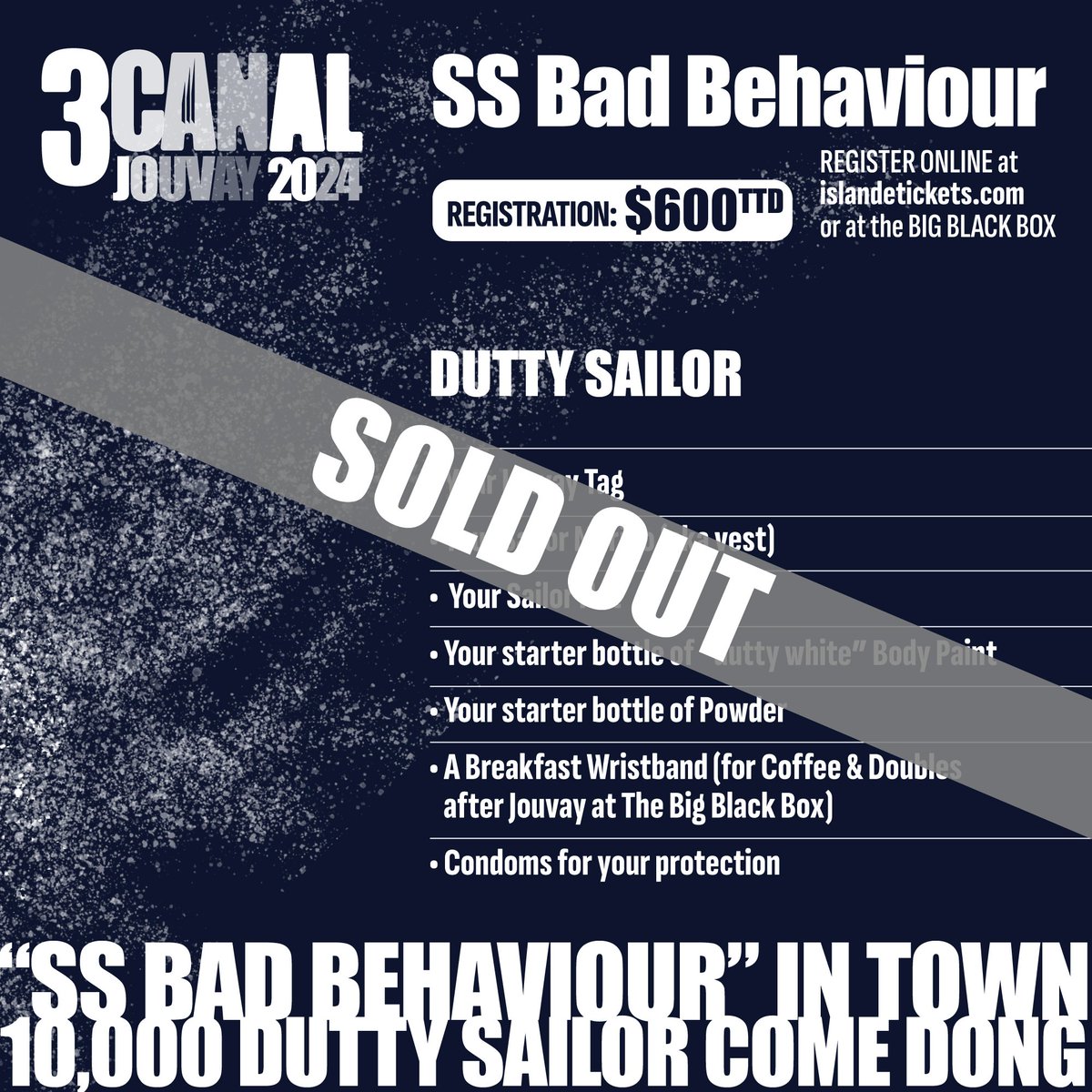 3canal's tweet photo. Dutty Sailors get ready to assemble!⁣⁣ 🤍⁣⁣⁣

Come dong to @BigBlackBoxTT this weekend to collect your #3canal Jouvay  package!

Dutty Sailor: SOLD OUT
Pearls+ Powder packages going fast too! Doh miss D Las' Hurrah!

Register at Big Black Box or: https://t.co/03B2Mcf591 https://t.co/F6oQjVGV28