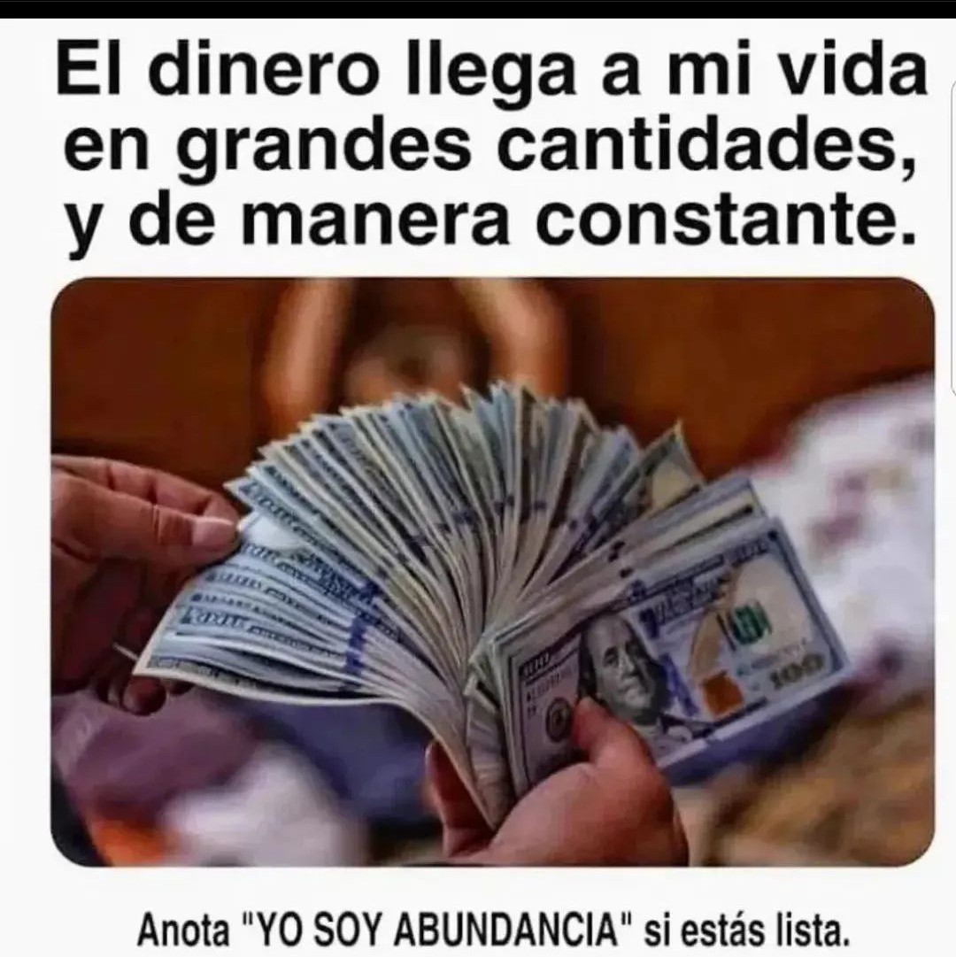 PiensaPositivoR's tweet photo. ✨💫🌟Vibro en Abundancia🌟💫
✨

💫💰Decreta: Yo soy abundancia💰🙏

🌟Gracias por darle a ♥️y 🔄 a este tweet, sígueme en @PiensaPositivoR🌟 https://t.co/VbW4HCgJHQ