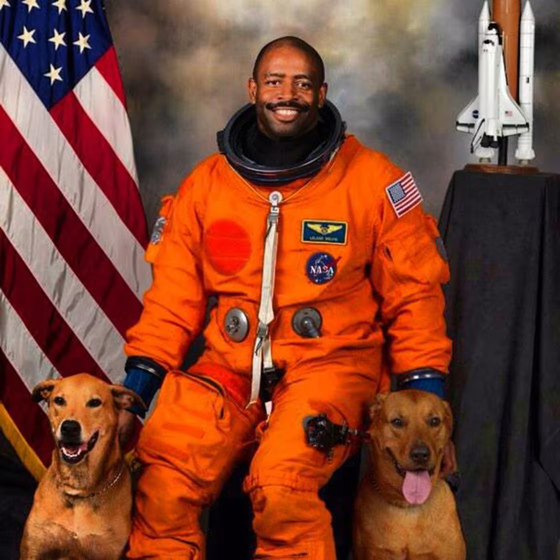 Your reminder that astronaut Leland Melvin, who serves as EP and participant in NatGeo's #TheSpaceRace documentary, has arguably the best official NASA portrait ever. #TCA24