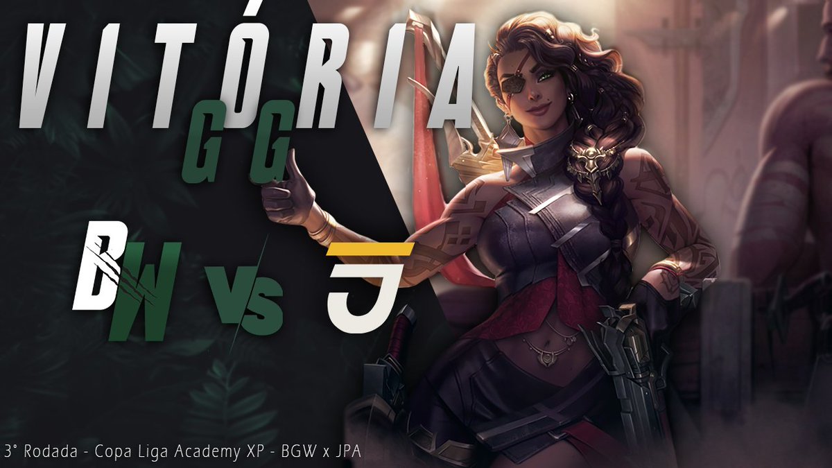 Garantimos mais uma vitória na copa! GGWP <a href="/jampaesports/">Jampa eSports JPA</a> 
Semana que vem temos mais jogos pela Liga e pela Copa, vamos pra cima!