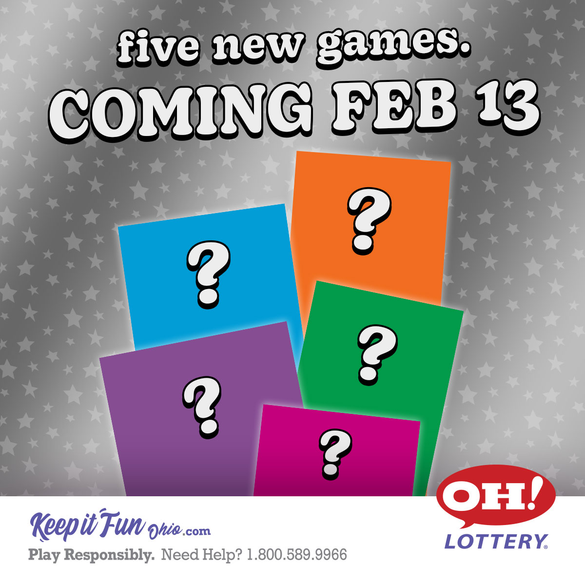 OHLottery's tweet image. One week until a new family of Scratch-Offs arrives! #ScratchOff #OHLottery