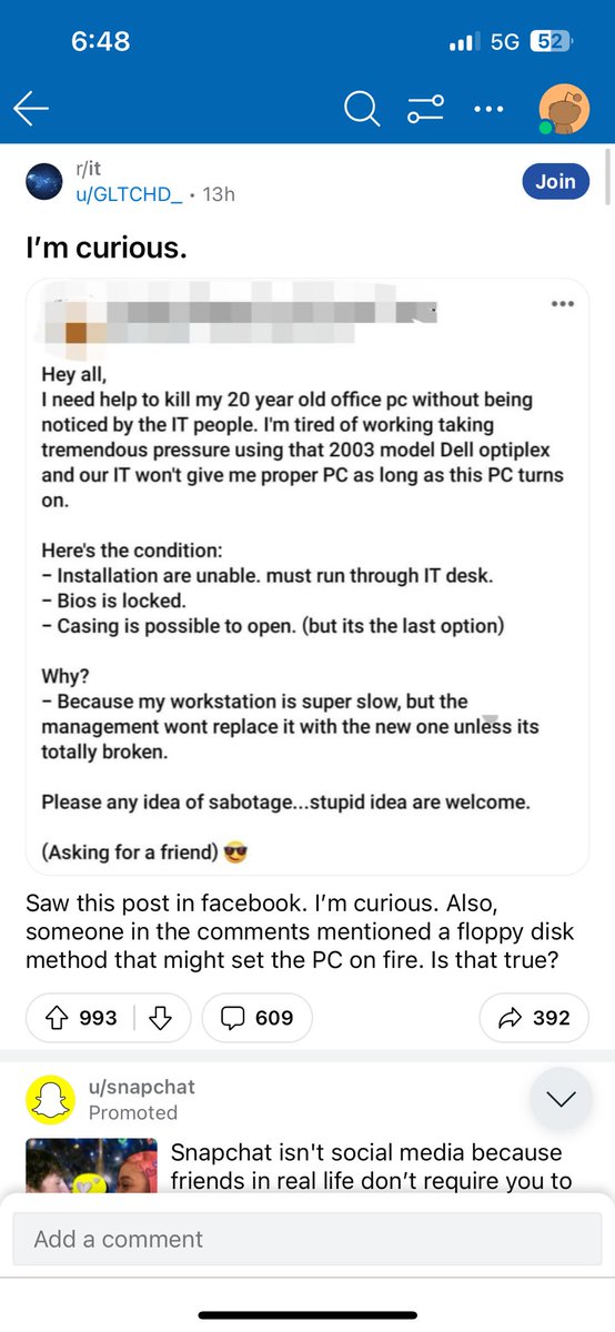 bpbozard's tweet image. .@TechDeals_16 can you believe there are people out there using 20 year old PCs? And they’re getting paid to do it!! Absolutely insane management.