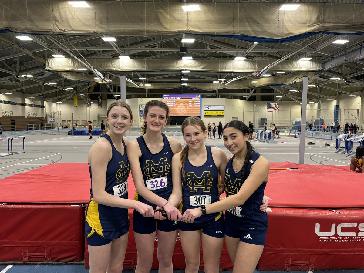 MC 4x 400 M Relay at CCL Championship 5th <a href="/MCathletics1/">Malden Catholic High School Athletics</a> #plusultra