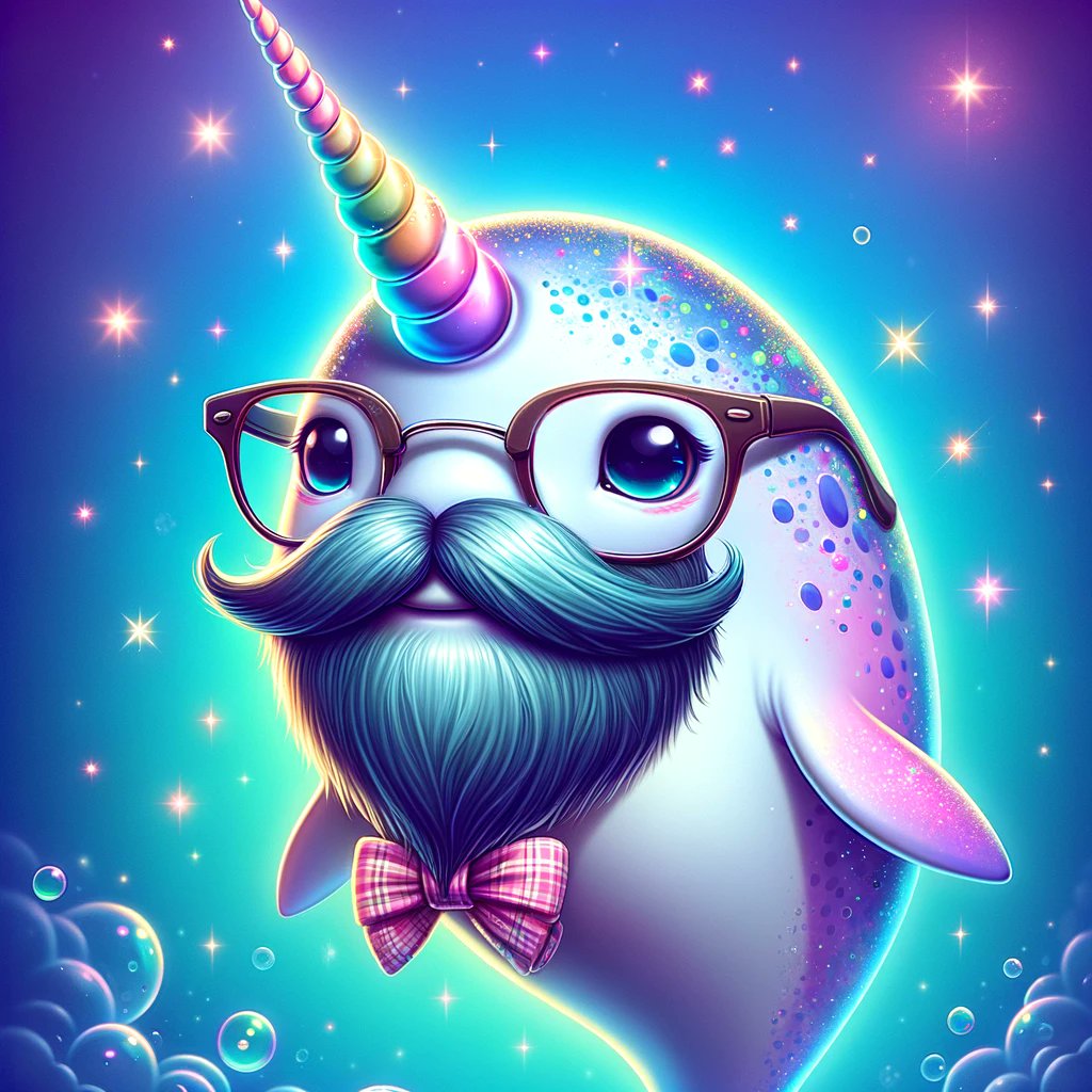 mackuzz's tweet image. Единороги, конечно хорошо, но тут мне Далли нарвалов подвез.