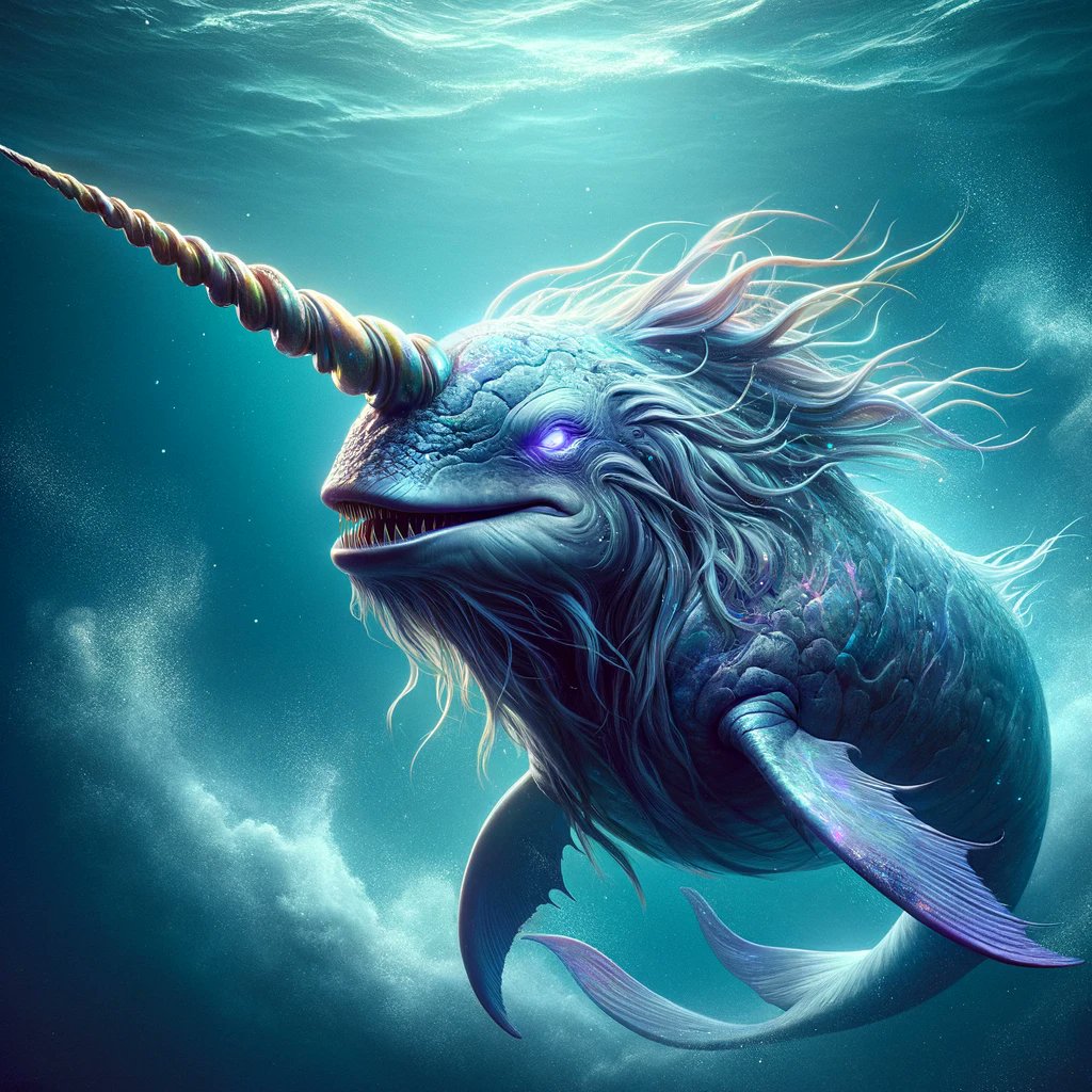 mackuzz's tweet image. Единороги, конечно хорошо, но тут мне Далли нарвалов подвез.