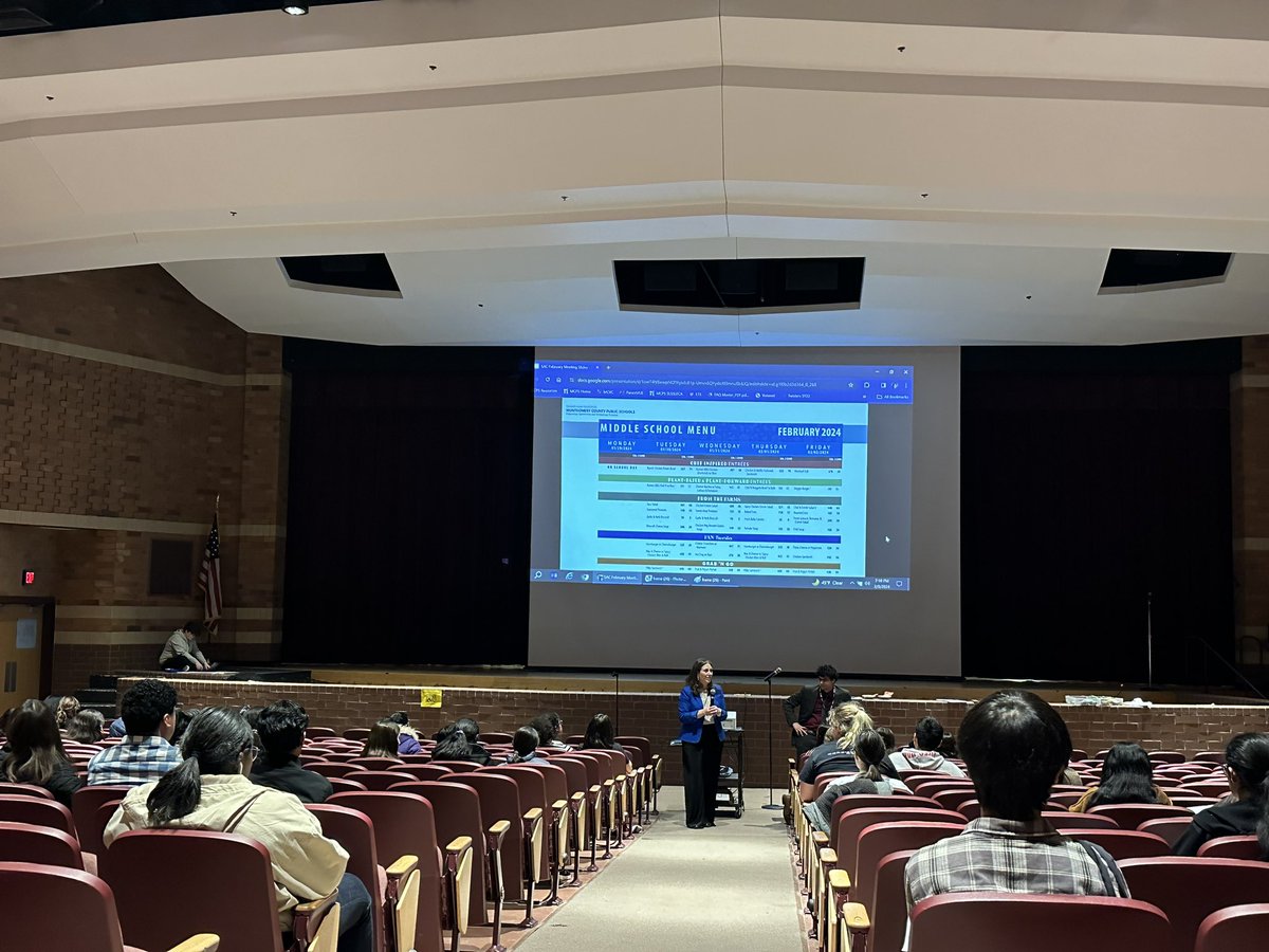 mcpsslu's tweet photo. Our @mocoboe #SMOB invited Liz Leach and the team from the @MCPS Division of Food and Nutrition Services to get direct student input through a taste test at the SMOB Advisory Council meeting. https://t.co/oN6NyuQoeY