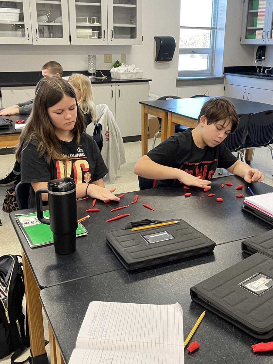 MannerClass's tweet image. Making models of binary fission in action! We saw how streptococcus reproduces and practiced making our own. @WSMSwolves @wustlisp #WeAreWentzville