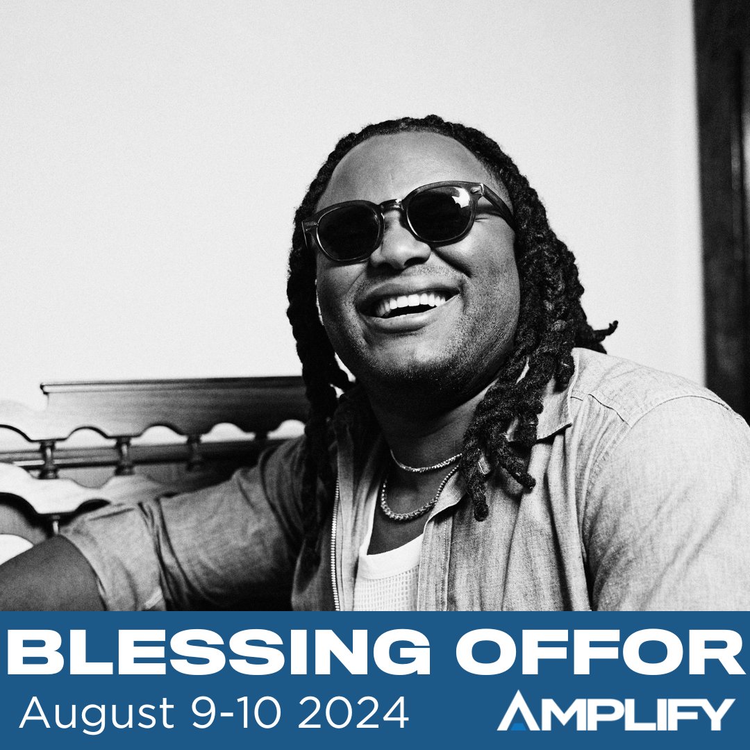 Brighter days ahead!☀️☀️☀️  

<a href="/BlessingOffor/">Blessing Offor</a> is joining this year's Amplify lineup!   

You won't want to miss his message of Gospel hope at this year's Amplify, August 9-10!! Click below for tickets🎟  amplifyfest.org
