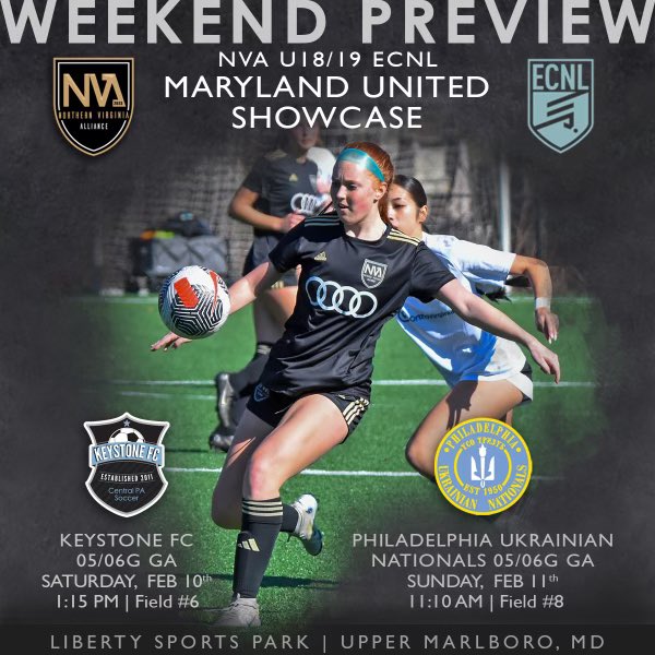 Maryland United Showcase coming up this weekend!