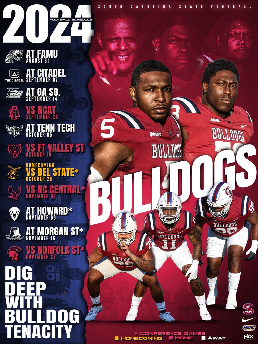 Go Dogs 🔵🔴🐶! Get your season tickets at scsuatletics.com.
#DIGDEEP #PaytheFEE #FeartheBITE