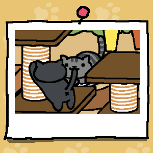 #ねこあつめ
なんか尻尾食ってるみたいになった 