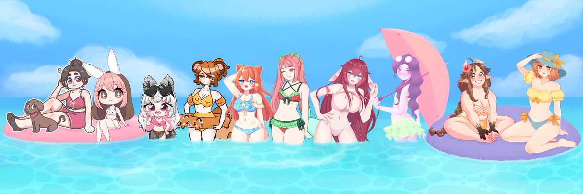 ♡ ¸. • * '' * • .¸ ♡ 

👙Collab de Chicas en Bikini🏖️

Un honor haber participado uwu🩷