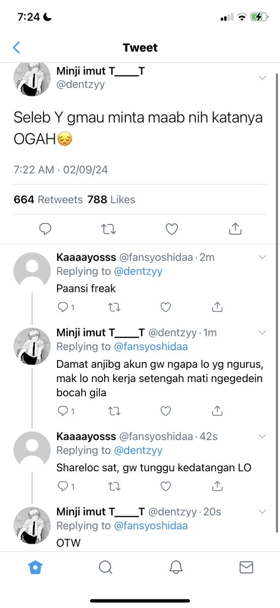 #yoshiden

Gimana kalo misalnya Yoshida si seleb yang lumayan terkenal di daerahnya karena ganteng dan baik hati dibongkar rahasianya sama Denji si anak semester akhir yg ngekos dempet tiga ama temennya gara gara kaga punya duit tapi ga pernah absen kalo ada acara ‘kpop’nya