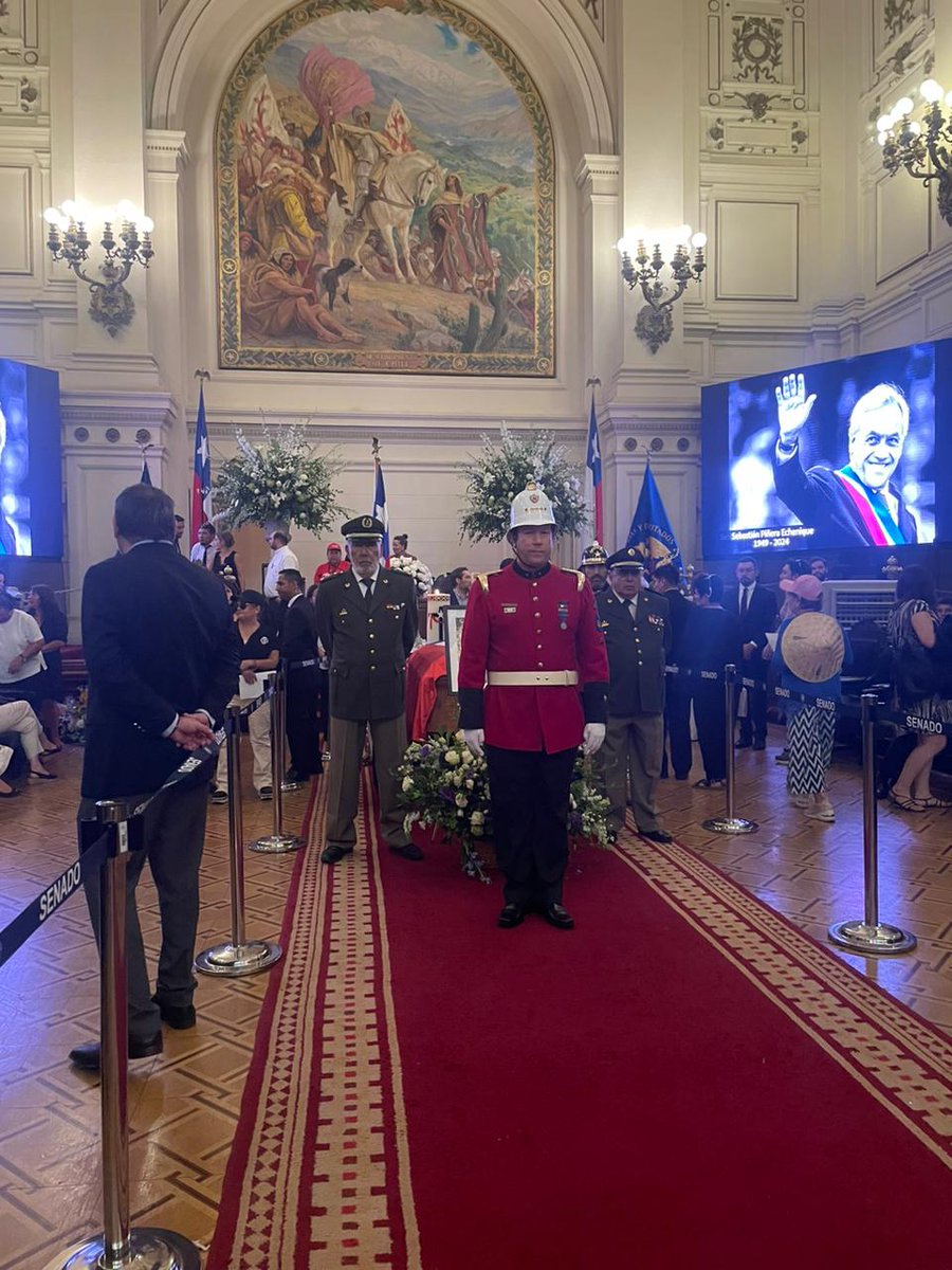 Nuestro comandante a través del consejo regional, realizó guardia de honor al ExPresidente Sr. Sebastian Piñera E. Q.E.P.D.