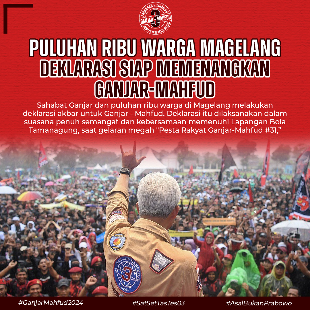 Puluhan Ribu Warga Magelang Deklarasi Siap Memenangkan Ganjar-Mahfud di Pilpres 2024.

di gbk Tidur Fedi Nuril 6 SD Kangen iOS 17.3.1 Banyuwangi
