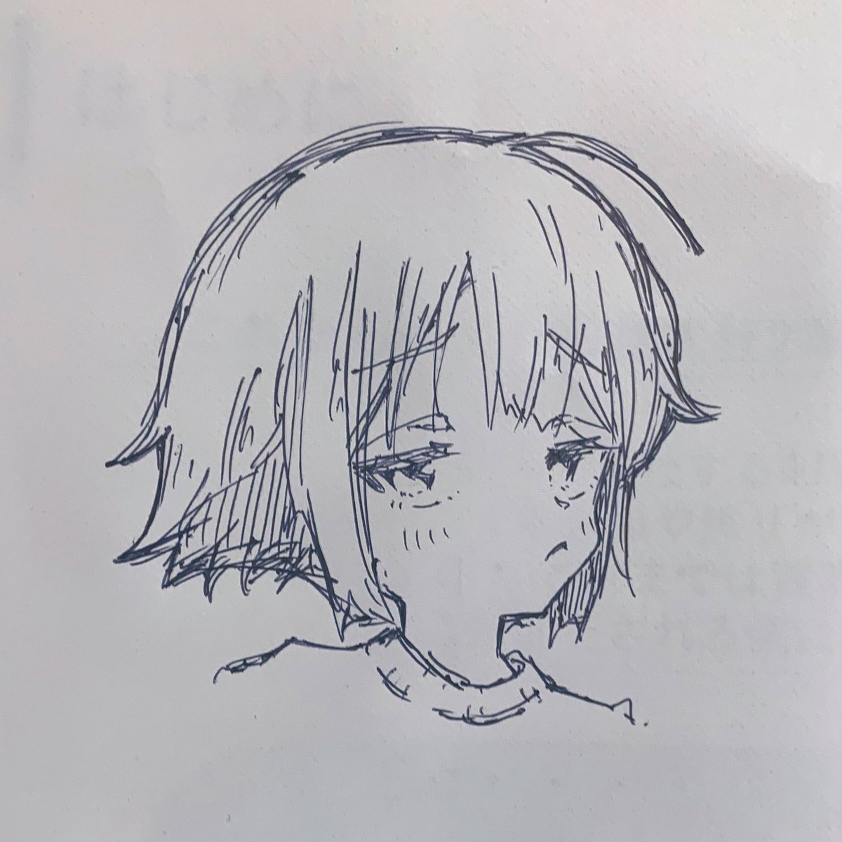 今日と明日はお仕事休みっ
下の絵は職場で描いたボールペン1発描き
#おはようVtuber 