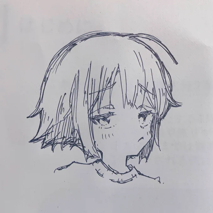 今日と明日はお仕事休みっ
下の絵は職場で描いたボールペン1発描き
#おはようVtuber 