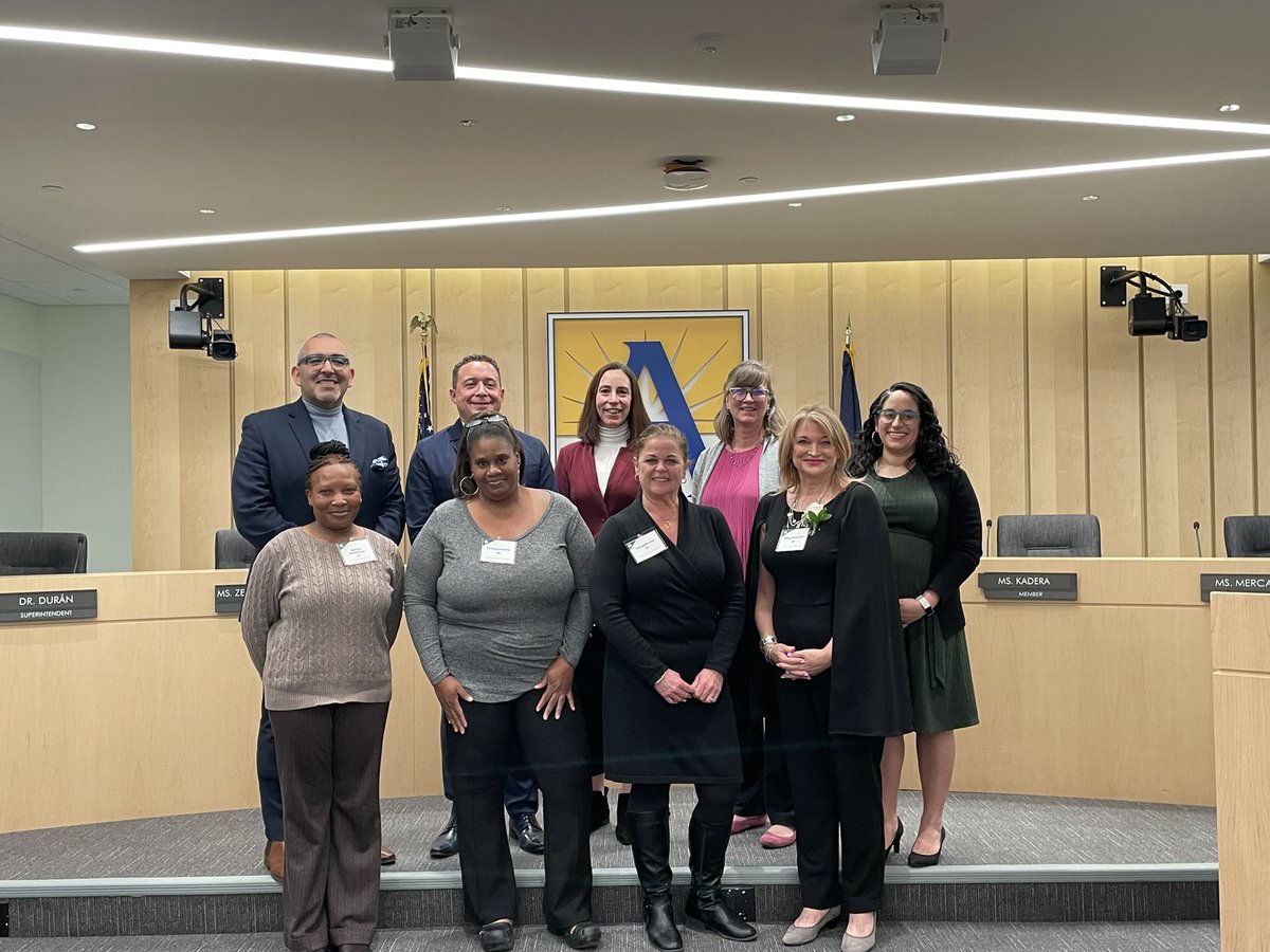 APSVaSchoolBd's tweet photo. Tonight's school board meeting acknowledged the dedicated service of staff members who have contributed 25, 30, and 35 years to APS. We express our sincere gratitude for your longstanding commitment and valuable contributions. https://t.co/yZEnmx7kav