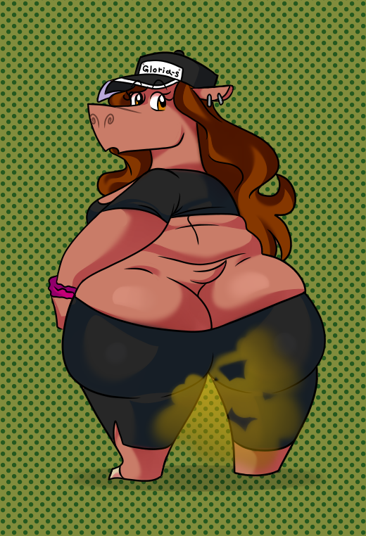 CW: Fart Fetish 'Hippo Blair' The moment I saw @Gobrushrush's Blair animal redesign, I knew I had to draw this beautiful and wild big girl. (ALTs on Pixiv: pixiv.net/en/artworks/11…)