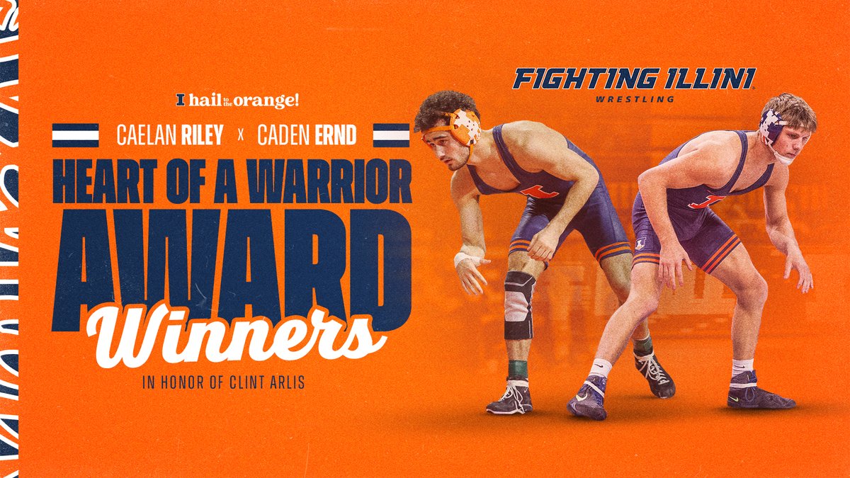 Illinois Wrestling (@illiniwrestling) on Twitter photo This years Heart of a Warrior Award winners are Caelan Riley and Caden Ernd! Giving 100% every single day 💪
#Illini I #HTTO I <a href="/cernd3420/">Caden Ernd</a> This years Heart of a Warrior Award winners are Caelan Riley and Caden Ernd! Giving 100% every single day 💪
#Illini I #HTTO I <a href="/cernd3420/">Caden Ernd</a>