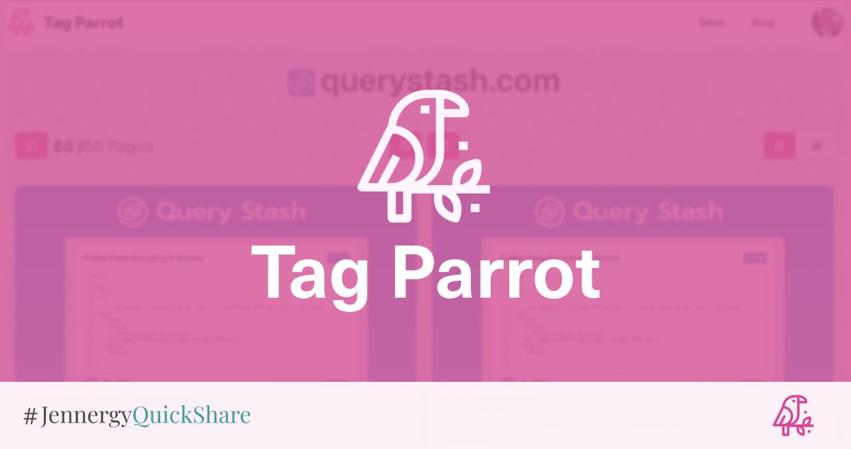 #JennergyQuickShare — <a href="/tagparrot/">Tag Parrot</a> takes the hassle out of SEO with AI-powered indexing. Check it out: jennergy.com/quickshare/tag…

#jennergy #aipowered #aitools #ai #seo #googlesearch #webtools #indexing #webdev