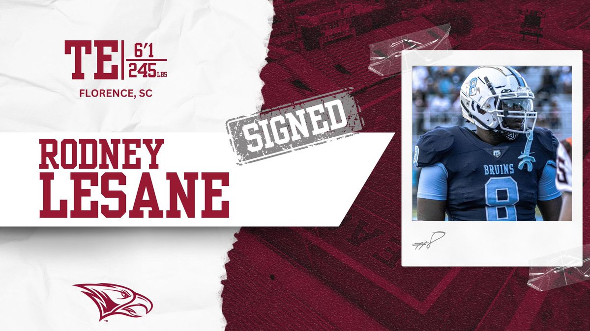 NCCU_Football's tweet photo. WELCOME TO THE #NCCU FAMILY! Rodney Lesane, TE, 6-1, 245. South Florence HS (Florence, S.C.) Region VI 4A Offensive Player of the Year. Pee Dee TE of the Year. SCFCA All-State. 2 time All-Region.

SIGNING DAY CENTRAL:
https://t.co/jo2pczKifJ…

#EaglePride #BeGREAT @RodneyLesane2 https://t.co/jWjiNngpTA