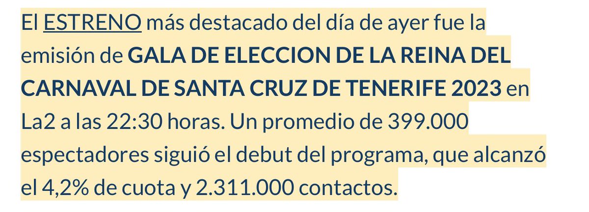 victoritito's tweet photo. Audiencias Gala de la Reina 2023 vs 2024 … con lo cual, televisivamente nada atractiva…  #GalaReinaSC24 #carnavalRTVE #CarnavalSC24 quizás la gala tiene que retomar sendas anteriores. https://t.co/iaUCOwpR3S