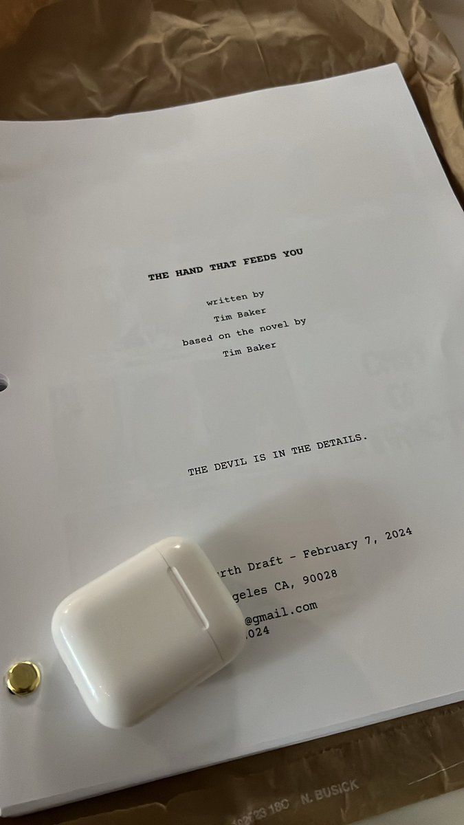 The_Timba's tweet photo. Let’s turn draft 4 into draft 5. ✍️🎥🎞️🎬#screenwriting #screenplay #2024 @thtfypodcast https://t.co/J7CUMoDxQk