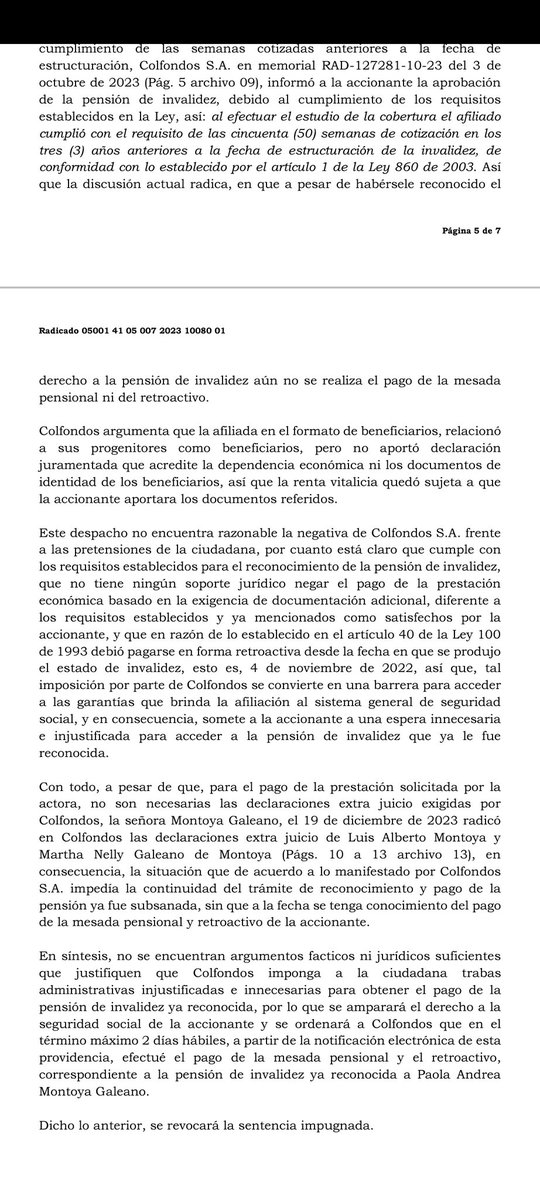 LUISITOYA's tweet photo. @ColfondosOnline pone trabas y enredada a las personas con documentos que no se requieren por ley para el pago de las pensiones https://t.co/udHkgq2G9V