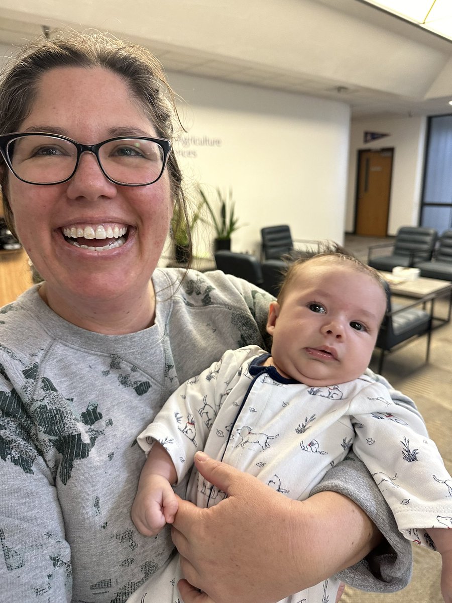 I finally got to meet the newest member of the Rock lab today. Welcome to the food safety family baby David! 😍