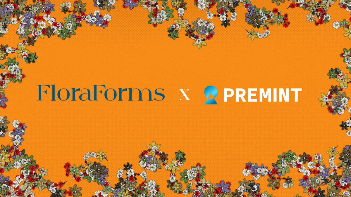 PREMINT (@premint) on Twitter photo We are pleased to announce that we will be partnering with <a href="/floraforms/">Flora Forms</a> to provide Premint Collector Pass Holders with allowlist Spots. Raffle at premint.xyz/collectors/off… We are pleased to announce that we will be partnering with <a href="/floraforms/">Flora Forms</a> to provide Premint Collector Pass Holders with allowlist Spots. Raffle at premint.xyz/collectors/off…