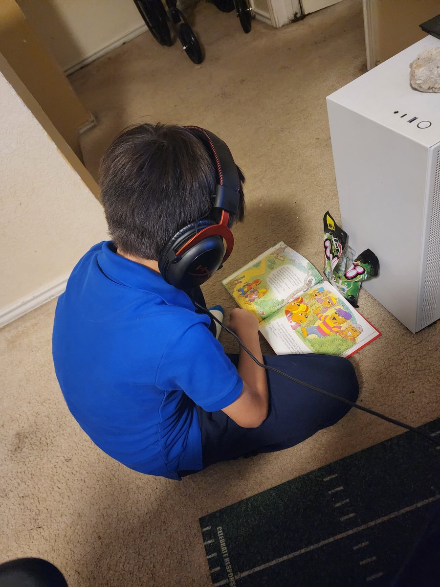 Oh man, my heart is so full. My son had to read a book for homework and he wanted to read to some of my Xbox friends. They were all more then happy to hear him read. I'm so happy they treat him as a nephew to them