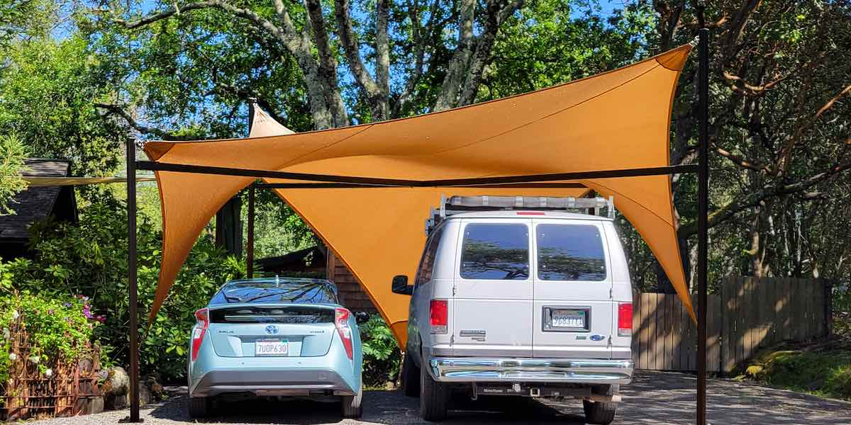 TERRASHADE's tweet image. Ever scrambled into your car to get out of the hot sun only to burn your hands from the steering wheel, scorch your legs from the seat, and feel suffocated by the air inside? There's a simple solution: parking shade.
#carshade #shadeparking #vehicleshade
bit.ly/3SzXyjX