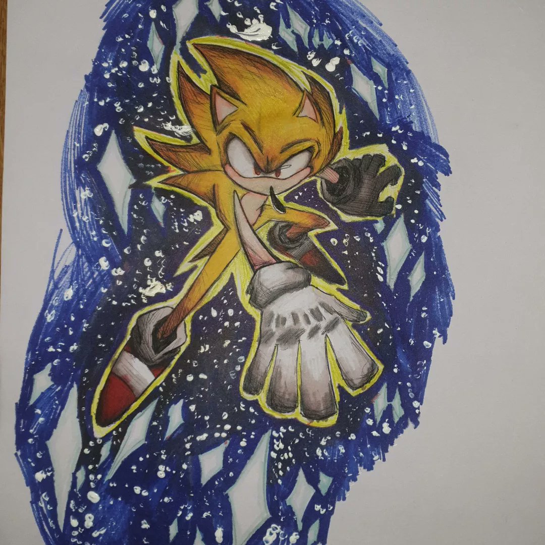 Samimations1's tweet photo. Instagram algorithm sucks so I'm trying postong my art here. Heres this sonic the hedgehog fanart that took me a few hours in 2 different sets of light. No clue how to get it to reach more people so just gonna tag it #SonicTheHedgehog #sonicfanart https://t.co/ORWAmRYHxZ
