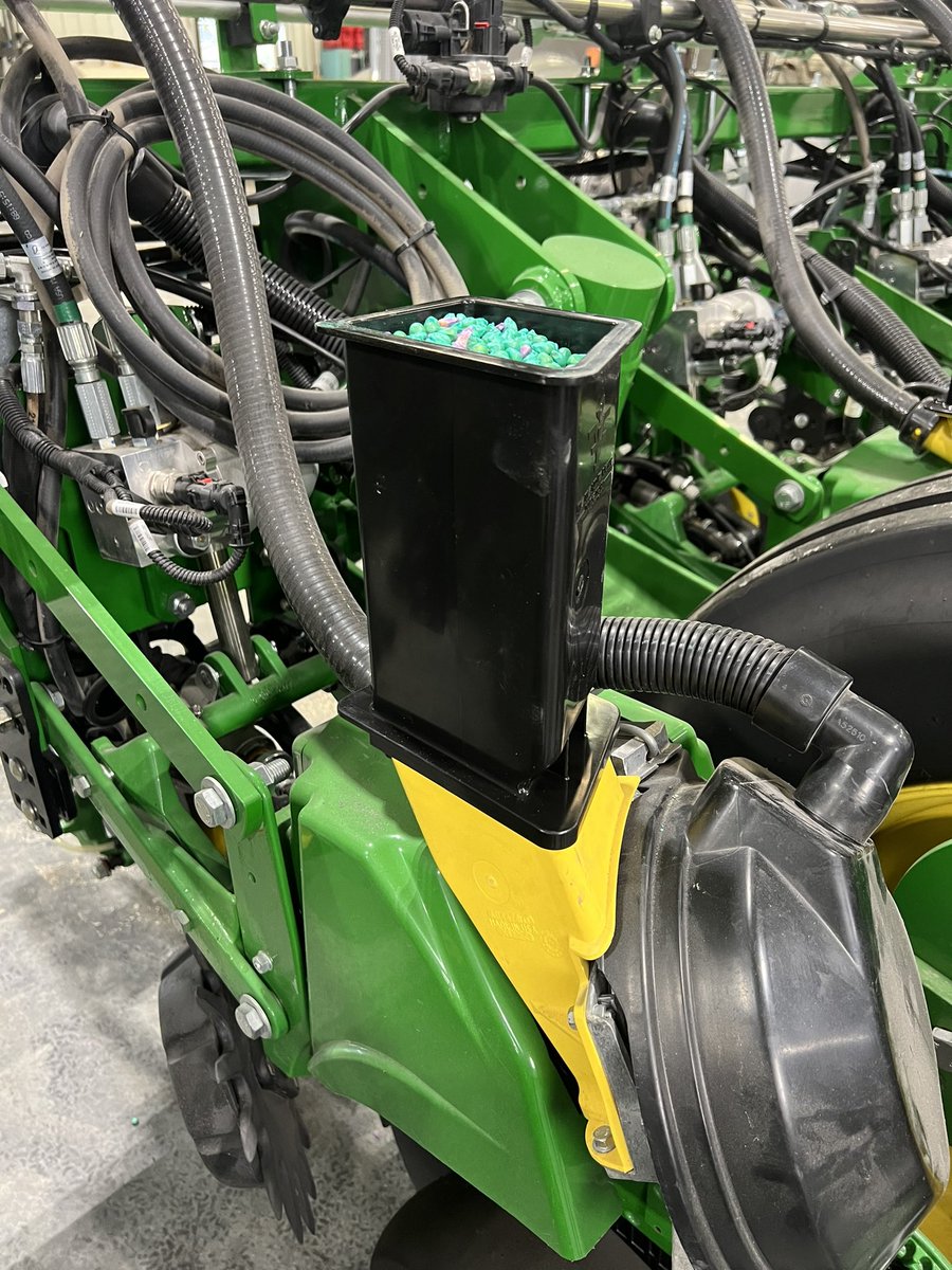 Flatland_Farmer's tweet photo. Welcome John Deere ExactEmerge Hopper Extensions to the market. We know how important longer plots are to on farm trials.

Sleek features for added efficiency

Have yours before #plant24

Made in USA 
Longer Trials, Realistic Results, Better decisions.  https://t.co/8QF9GJIoTO https://t.co/T4eBcC4SpI