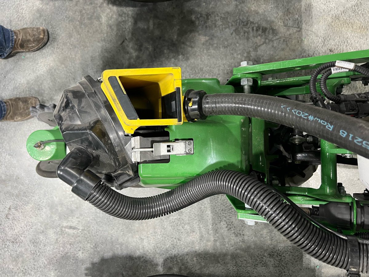 Flatland_Farmer's tweet photo. Welcome John Deere ExactEmerge Hopper Extensions to the market. We know how important longer plots are to on farm trials.

Sleek features for added efficiency

Have yours before #plant24

Made in USA 
Longer Trials, Realistic Results, Better decisions.  https://t.co/8QF9GJIoTO https://t.co/T4eBcC4SpI
