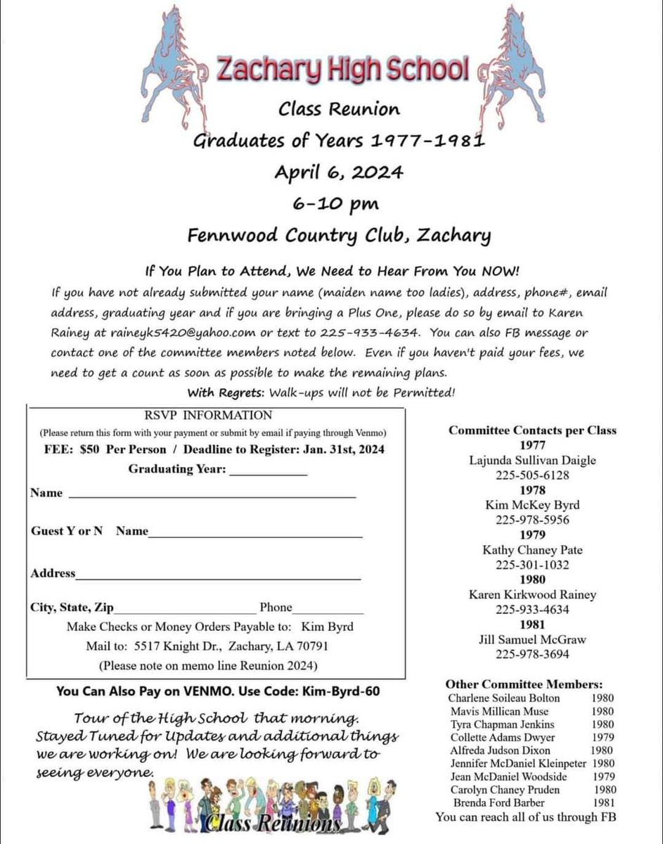 MsMillican's tweet photo. WHO IS COMING TO THE CLASS REUNION? https://t.co/sRa9qmNC45
