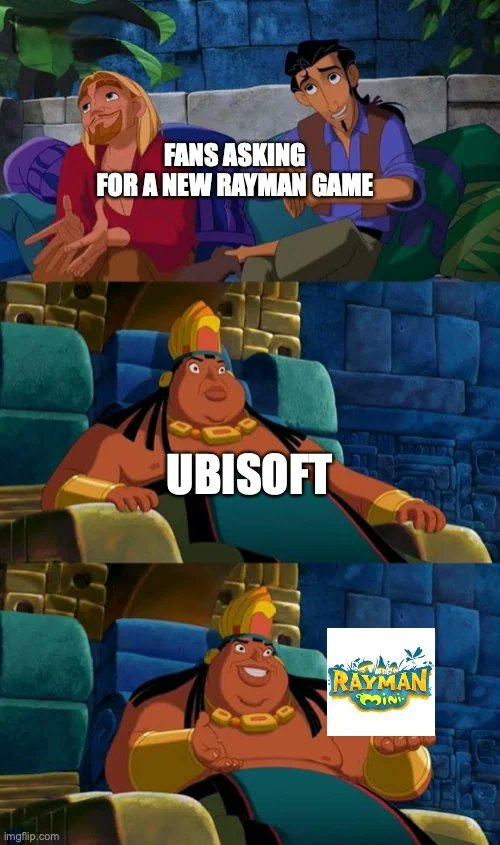 kobra_dragon's tweet photo. Ubisoft be like
#RaymanMemes #Ubisoft #RaymanMini #Rayman https://t.co/kiGCJWMsbe