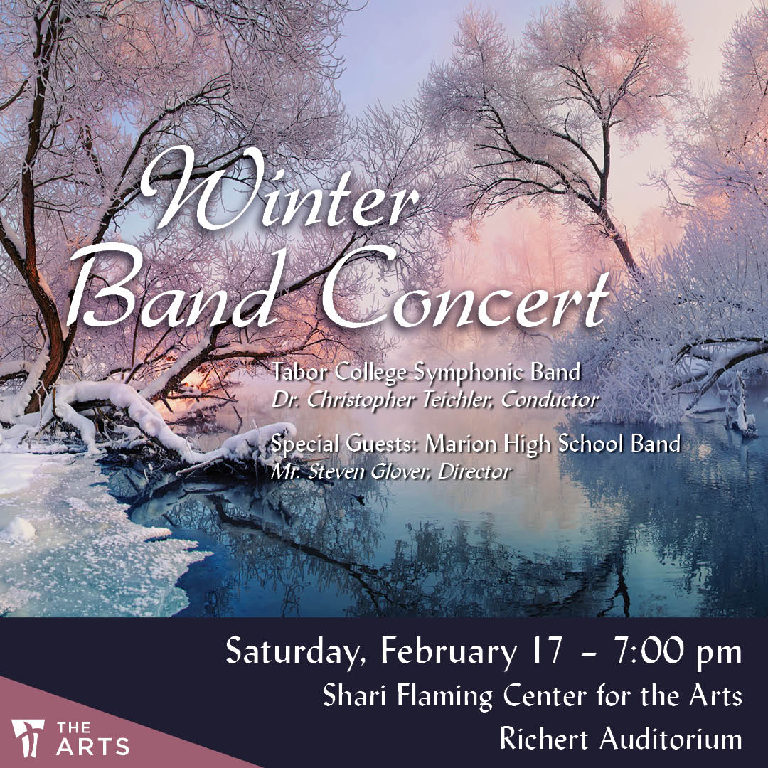 Join us next Saturday (2/17) for our Winter Band Concert! We are excited to be joined by Mr. Glover and the Marion High School Band!!