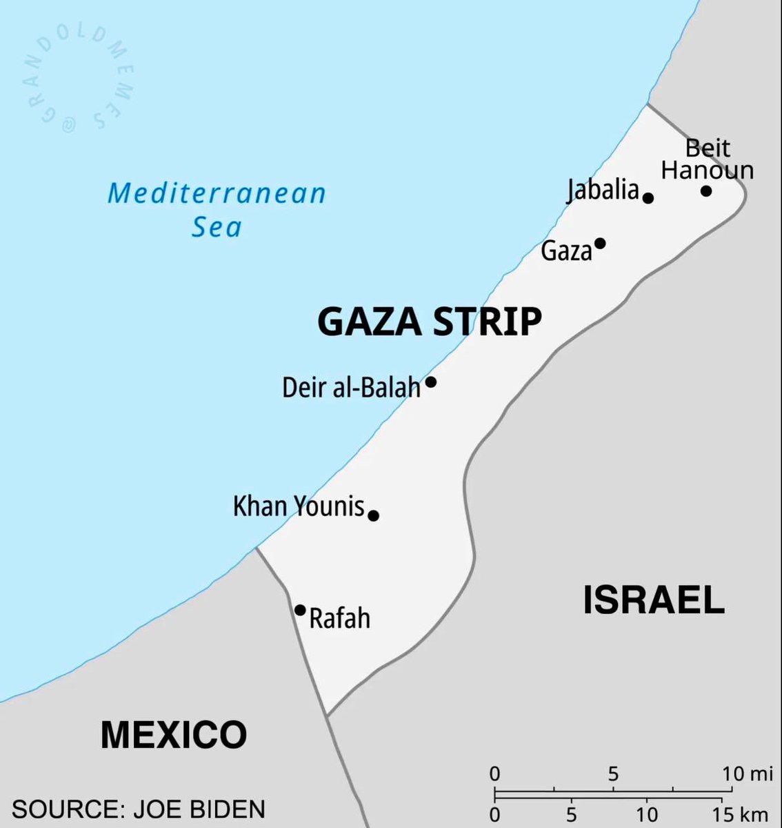 The map according to Biden 🤦🏻‍♂️