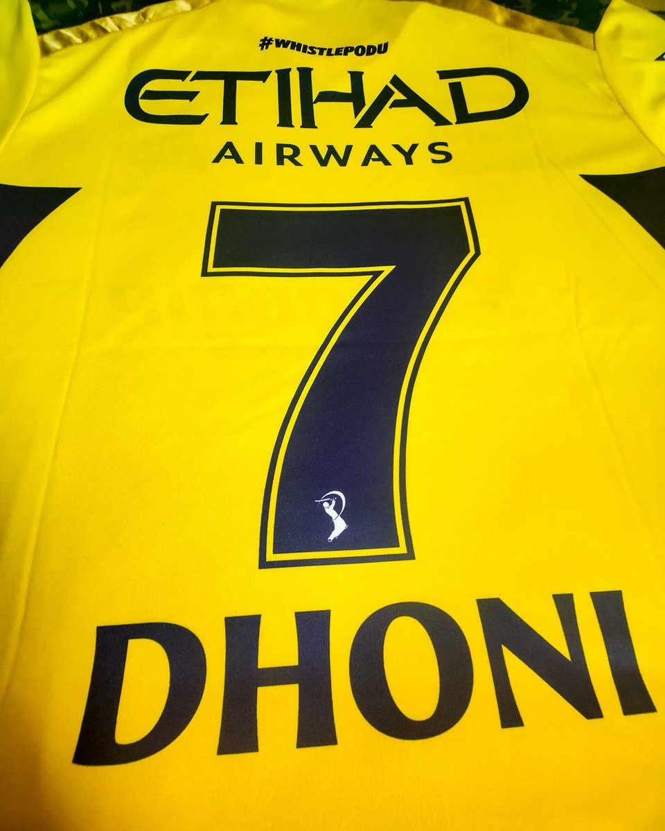Yerragonda36680's tweet photo. MS Dhoni's jersey for IPL 2024. 🔥

- Thala is coming back. 
#dhoni #IPL2024 @msdhoni https://t.co/8b7Hx8c6bz