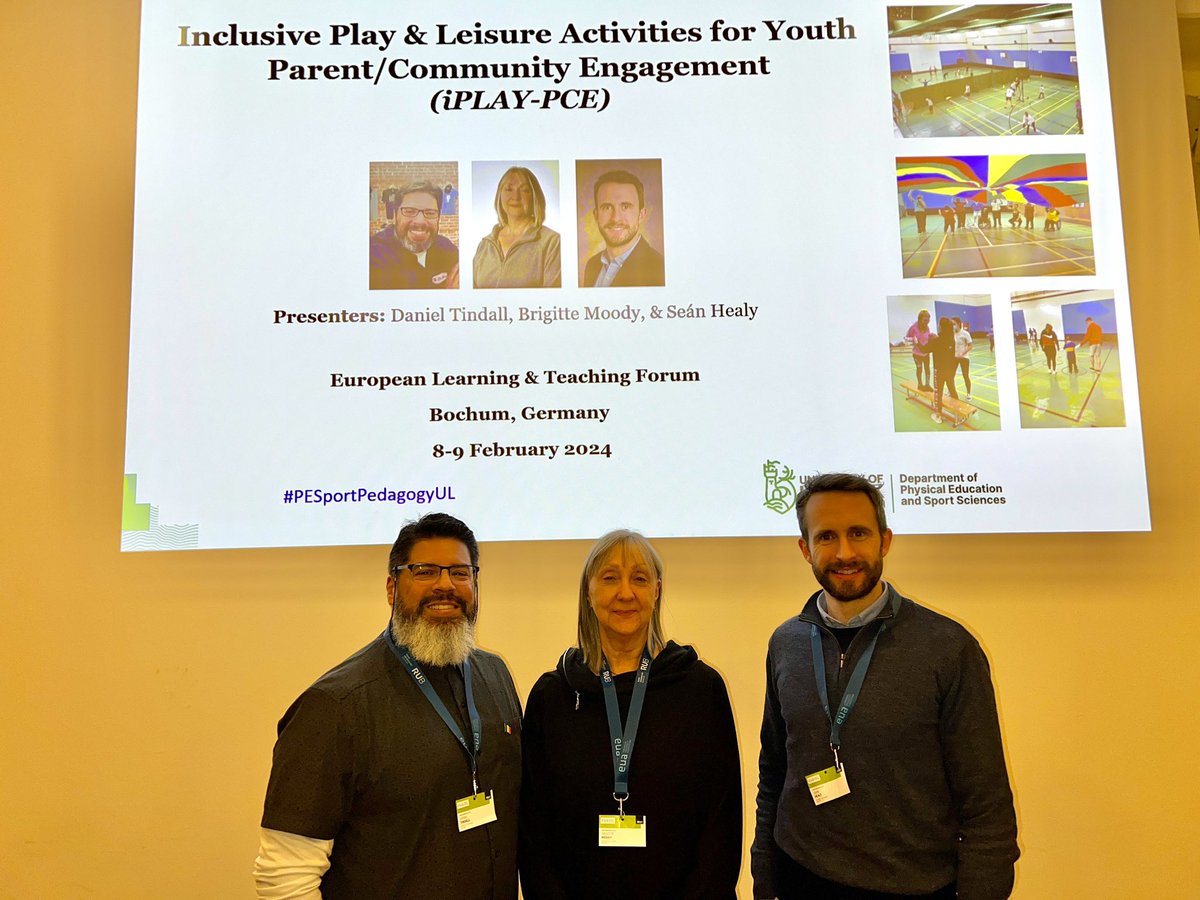 Very much enjoyed presenting with Brigitte Moody &amp; Seán Healy at the #EUALearnTeach Forum talking about our i-PLAY community engagement project. A fantastic forum with great feedback. #PESportPedagogyUL <a href="/UL_Engage/">UL Engage - Moved to @ulengage.bsky.social</a> <a href="/UL/">University Of Limerick</a> <a href="/PessLimerick/">PESS @ UL</a>