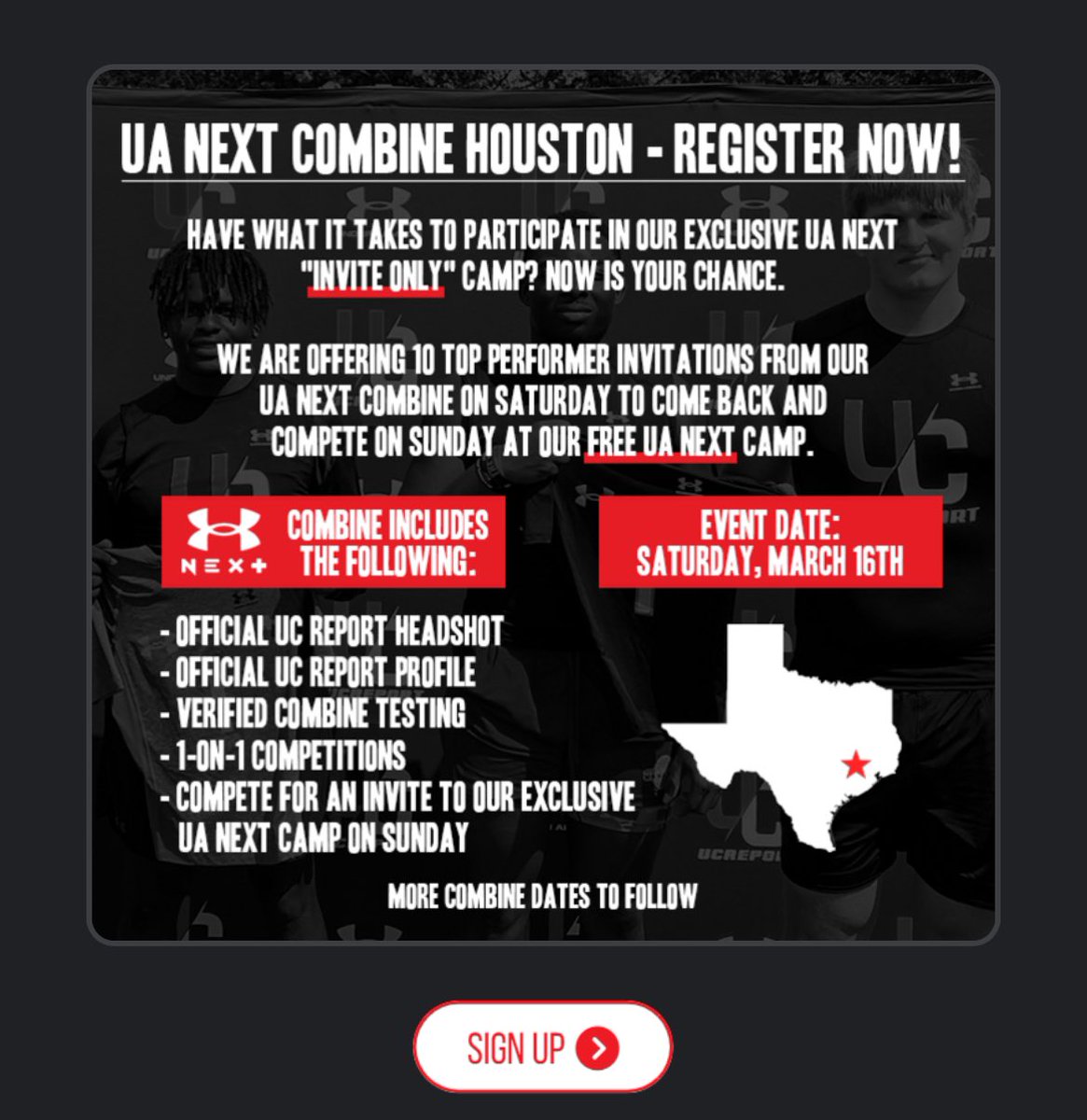 Thanks for the invite <a href="/UANextFootball/">All-America Game</a> ! <a href="/CoachSkinz/">Billy Skinner</a>  <a href="/coach_najarro/">Coach Najarro</a>