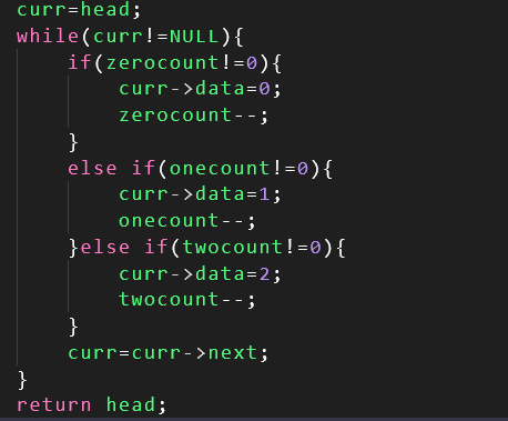 'Conquered two coding challenges today:

1.Mastered the implementation of an upper bound function.

2.Sorted a linked list with 0s, 1s, and 2s - a triumphant coding adventure with Coding Ninjas 💻🚀 #CodingSuccess #AlgorithmMastery'