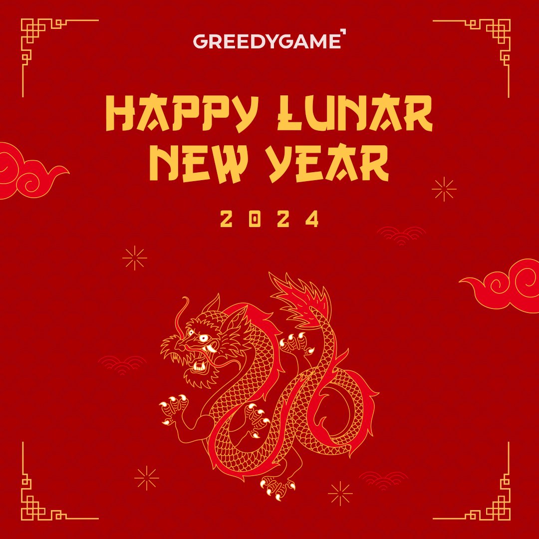 GreedyGameMedia's tweet photo. Wishing everyone a joyous Lunar New Year 2024! 🐉
May the Year of the Dragon bring you prosperity, good fortune, and abundance.
#vietnam #vietnamnewyear #lunarnewyear #greedygame https://t.co/wLiDTNLX7J