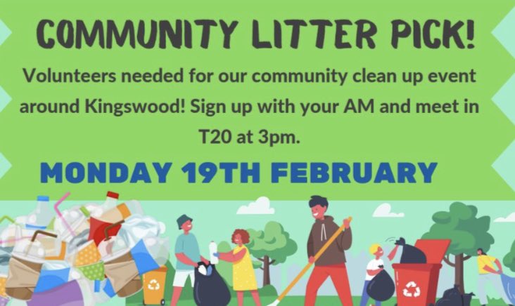Kingswood_academy_enrichment (@kwa_enrichment) on Twitter photo Join the <a href="/Kingswood_Geog/">Kingswood_Geography</a> enrichment session after HT for a litter pick! What a great way to help out in the community! Join the <a href="/Kingswood_Geog/">Kingswood_Geography</a> enrichment session after HT for a litter pick! What a great way to help out in the community!